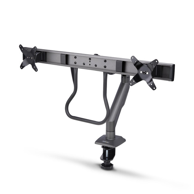 DESK Mount DUAL Monitor ARM WITH Crossbar, up to 27 Displays, VESA 75X75/100X100 H2M1AS2-Monitor-ARM