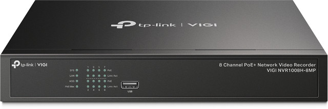 VIGI 8 Channel POE Network Video Recorder VIGI NVR1008H-8MP