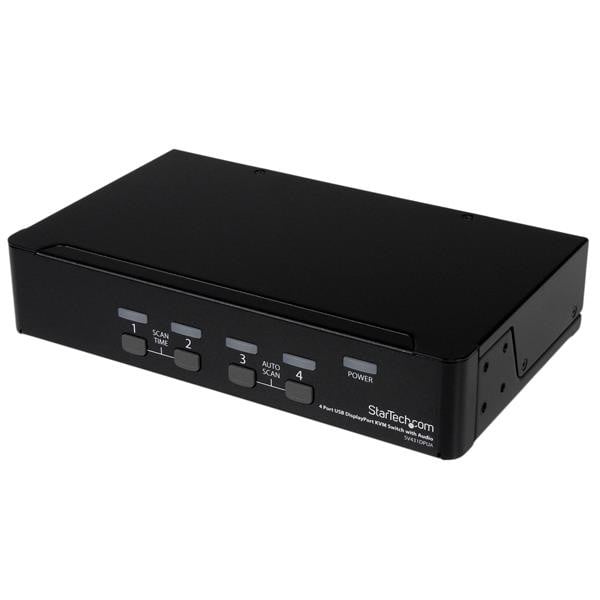 Star Tech SV431DPUA 4 PORT Displayport KVM Switch USB Audio DP Rackmount