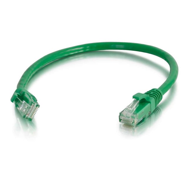 C2G 6" Cat5e networking cable Green 0.15 m U/UTP (UTP)