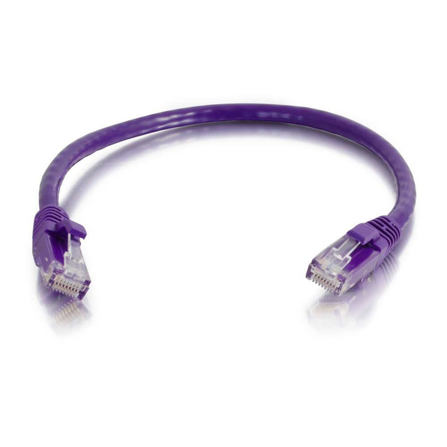 C2G 6" Cat5e networking cable Purple 0.15 m U/UTP (UTP)