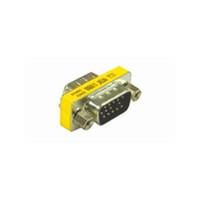 C2G HD15 VGA Male/Male Mini Gender Changer VGA (D-Sub) Yellow