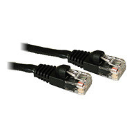C2G 1ft Cat5E 350MHz Snagless Patch Cable Black networking cable 0.3 m