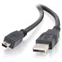 C2G USB 2.0 A/Mini-B Cable 1m USB cable USB A Mini-USB B Black
