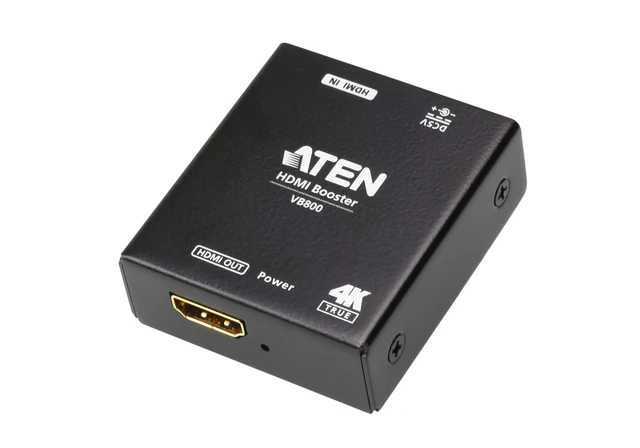 TRUE 4K HDMI Booster, HDMI TYPE a Female (Black) to HDMI TYPE a Female (Black). VB800
