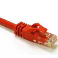 C2G 5ft Cat6 550MHz Snagless Crossover Cable networking cable Red 1.525 m
