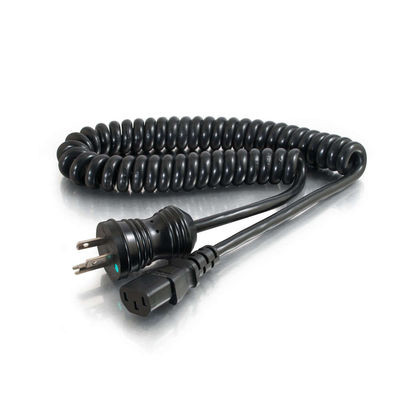 C2G 8ft 16 AWG NEMA 5-15P / IEC320C13 Black 2.4 m C13 coupler