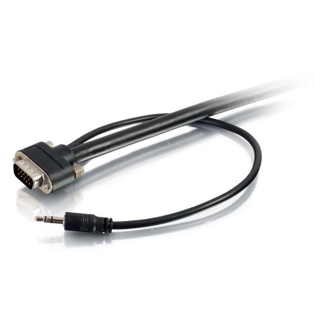 C2G 15ft VGA + 3.5mm M/M 4.57 m VGA (D-Sub) + 3.5mm Black