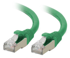 C2G 15ft (4.6m) Cat6A Snagless Shielded (STP) Ethernet Network Patch Cable - Green