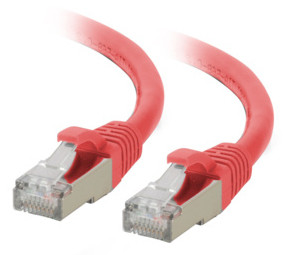 C2G 3ft (0.9m) Cat6A Snagless Shielded (STP) Ethernet Network Patch Cable - Red