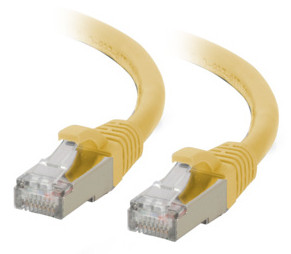 C2G 15ft (4.6m) Cat6A Snagless Shielded (STP) Ethernet Network Patch Cable - Yellow