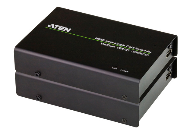 HDMI OVER Single CAT5 Extender W/US ADP VE812