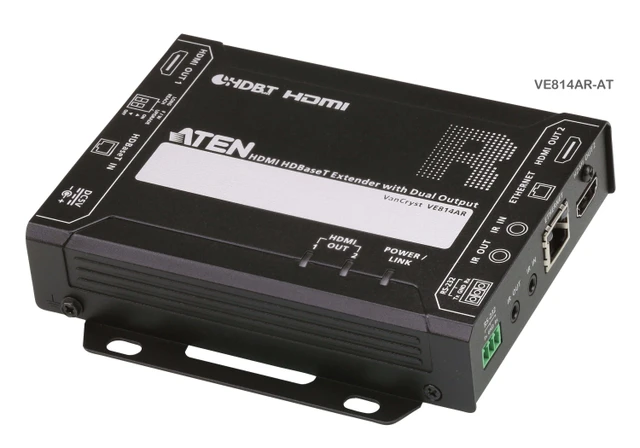 ATEN VE814AR HDMI Receiver - Dual Output, HDBaseT, 4K Support