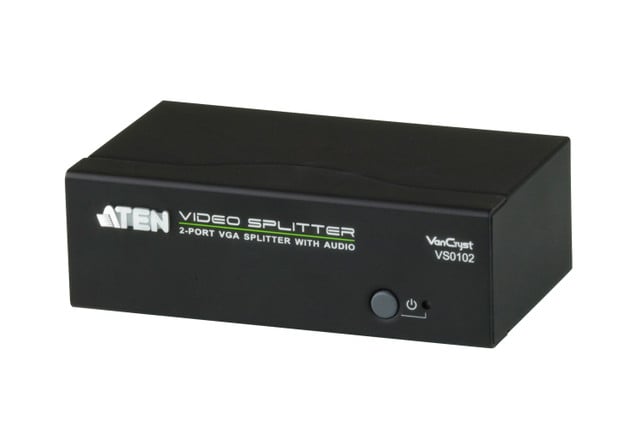 ATEN VS0102 2-Port VGA Splitter with Audio - High Performance Video Distribution