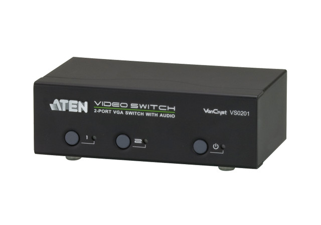 Aten VS0201 2-Port VGA Switch with Audio - ATEN
