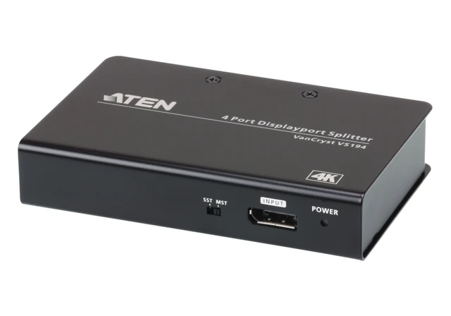 4-PORT 4K Displayport Splitter WITH MST/SST VS194