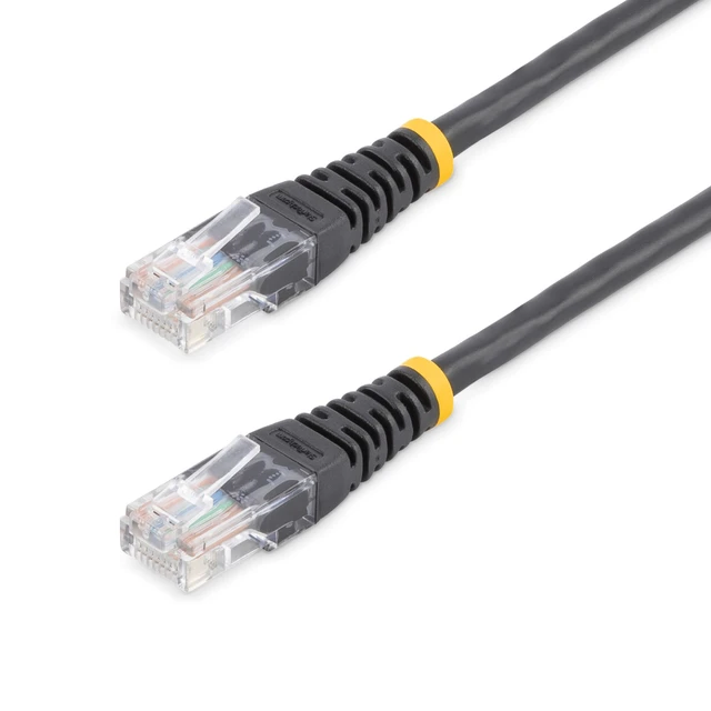 StarTech.com Cat5e Patch Cable with Molded RJ45 Connectors - 25 ft. - Black