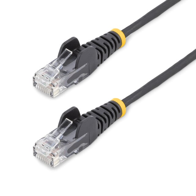 StarTech.com 3 ft. CAT6 Ethernet Cable - Slim - Snagless RJ45 Connectors - Black