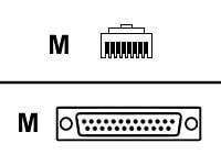 Lantronix Network adapter ( DCE ) - RJ-45 (M) - DB-25 (F) - for Lantronix Secure Console Server SCS1600 SCS3200 SCS3205 SCS4805