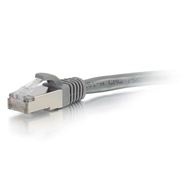 C2G 1ft Cat6 networking cable Grey 0.3 m S/UTP (STP)