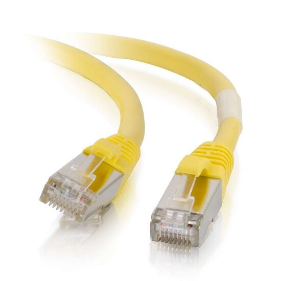 C2G 25ft Cat6 networking cable Yellow 7.6 m S/UTP (STP)