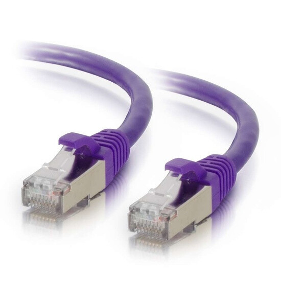 C2G 2ft Cat6 networking cable Purple 0.6 m S/UTP (STP)