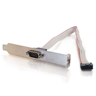 C2G DB9 Male Serial Add-A-Port Adapter 10-pin IDS DB9M Grey