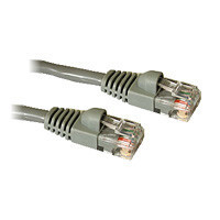 C2G 1ft Cat5E 350MHz Snagless Patch Cable Gray networking cable Grey 0.3 m