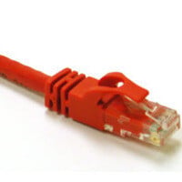 C2G 3ft Cat6 550MHz Snagless Crossover Cable networking cable Red 0.91 m