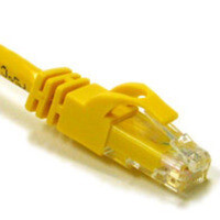 C2G 3ft Cat6 550MHz Snagless Crossover Cable Yellow networking cable 0.9 m
