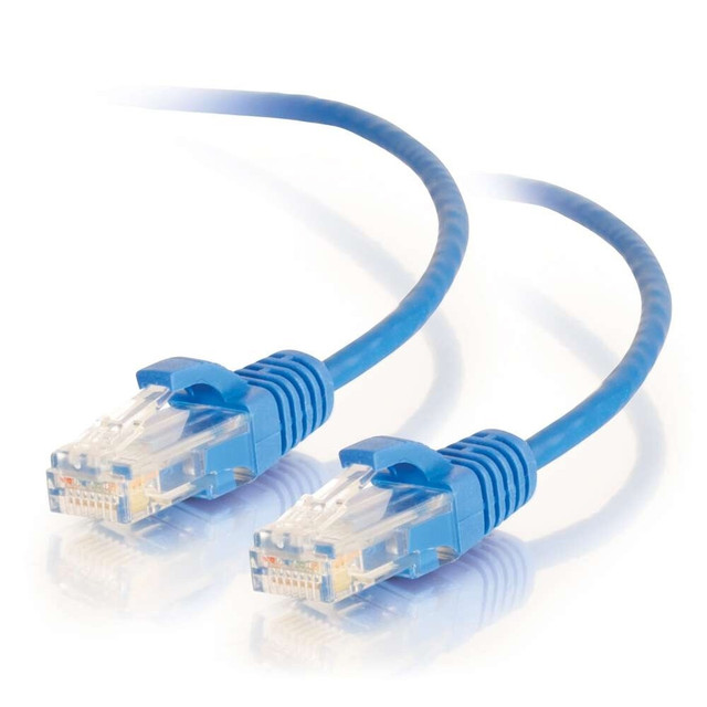 C2G 20ft (6.1m) Cat6 Snagless Unshielded UTP Slim Ethernet Network Patch Cable - Blue