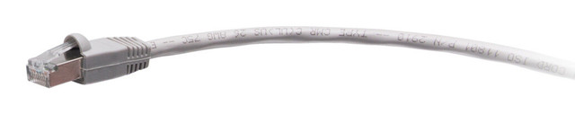 C2G 15ft (4.6m) TAA-Compliant F-Series Cat5e Snagless Shielded (STP) Network Cable - Gray