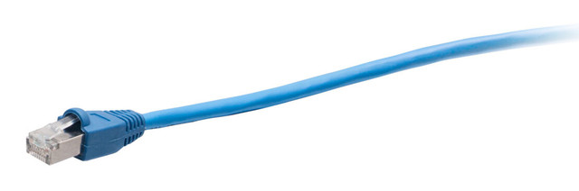C2G 15ft (4.6m) TAA-Compliant F-Series Cat5e Snagless Shielded (STP) Network Cable - Blue