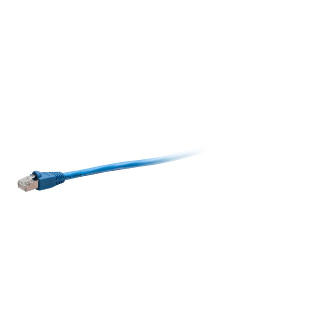 C2G 5ft (1.5m) TAA-Compliant F-Series Cat6 Snagless Shielded (STP) Network Cable - Blue