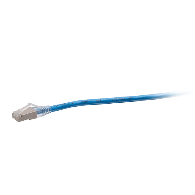 C2G 5ft (1.5m) TAA-Compliant F-Series Cat6a Snagless Shielded (STP) Network Cable - Blue