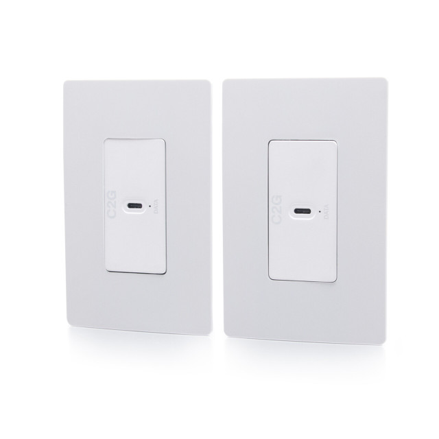 C2G Superbooster® USB Camera Extender Over Cat Single Gang Wall Plate to Single Gang Wall Plate Kit