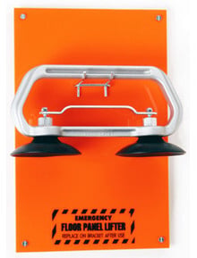 Wall Bracket for Vacuum Lifters, Orange Acrylic — All VAC WB-1