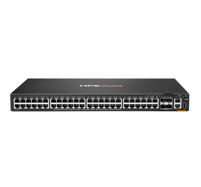 HPE Aruba Networking CX 6200F 48G 4SFP+ Managed L3 Gigabit Ethernet (10/100/1000) 1U HPE-JL726BR#ABA