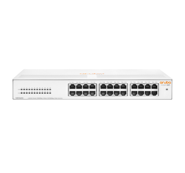 HPE Aruba Instant On 1430 24G Unmanaged L2 Gigabit Ethernet (10/100/1000) 1U HPE-R8R49AR#ABA