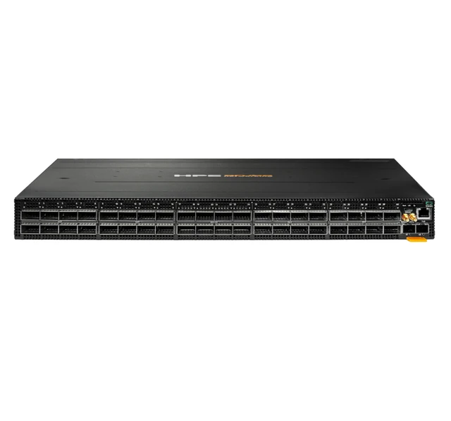 HPE Aruba Networking CX 9300S 32p QSFP28 100G 8p QSFP‑DD 400G Front‑to‑Back 6xFan 2xAC TAA Bundle Managed L3 1U