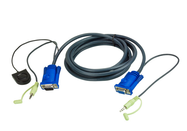 ATEN 2L5203B 10' VGA & Audio Cable - High-Quality Signal Transmission