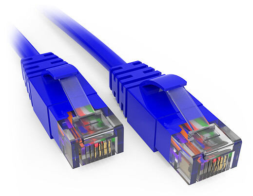 Accortec C6MB-B8-ACC networking cable Blue 2.44 m Cat6 U/UTP (UTP) Round