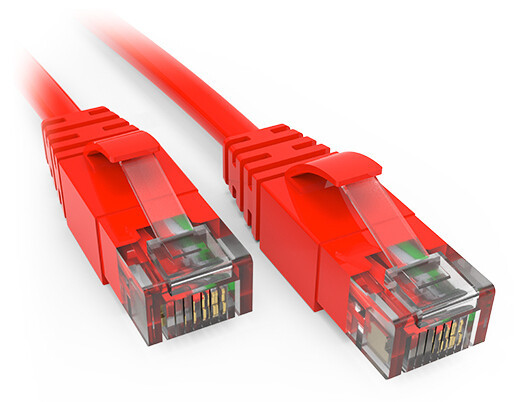 Accortec C6MB-R8-ACC networking cable Red 2.44 m Cat6 U/UTP (UTP) Round