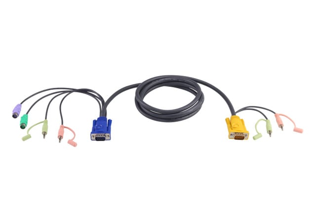 Keyboard / Video / Mouse / Audio Cable - 15 PIN SPHD;MINI-Phone 3.5 MM - MALE - 2L5302P