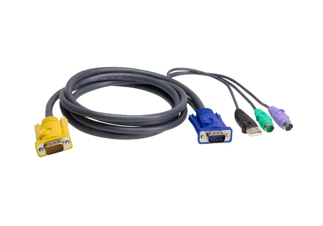 ATEN 2L5303UP 10' USB/PS2 Combo Cable - Versatile Connectivity