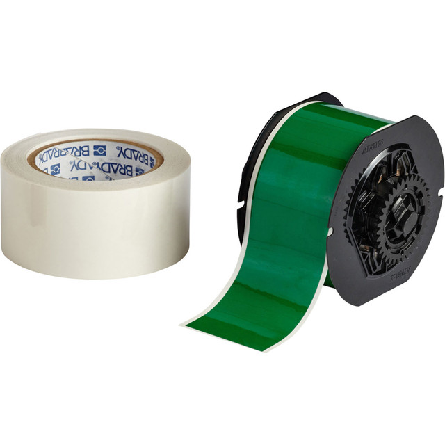 Brady ToughStripe Printable Floor Marking Label Tape (with Overlaminate) for B30 Printers - Green
