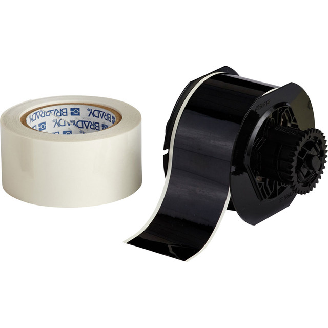 ToughStripe Printable Floor Marking Label Tape with Overlaminate for B30 Printers - B30C-2250-483BK-KT