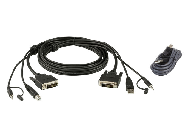 6FT. Single Display DVI-D Secure KVM CAB 2L7D02UDX2