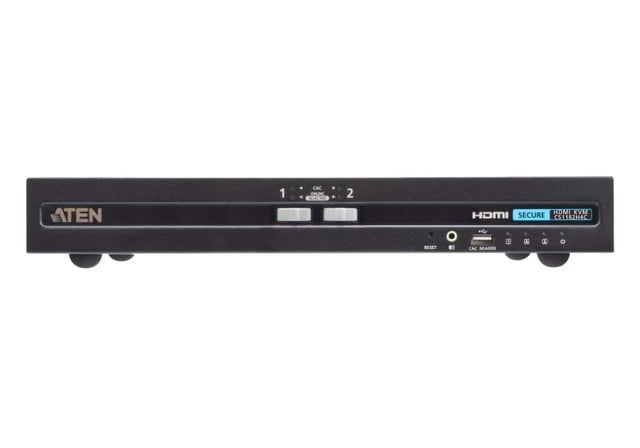 2-PORT USB HDMI Single Display PP4.0 Secure KVM W/ CAC Support CS1182H4C