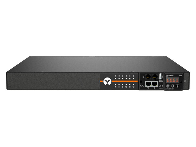 Vertiv Geist MNS3E1R5-12S203-2TL5A0H10-S power distribution unit (PDU) 12 AC outlet(s) 0U Black